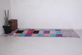 Vintage moroccan handmade berber runner rug 4 FT X 9.9 FT