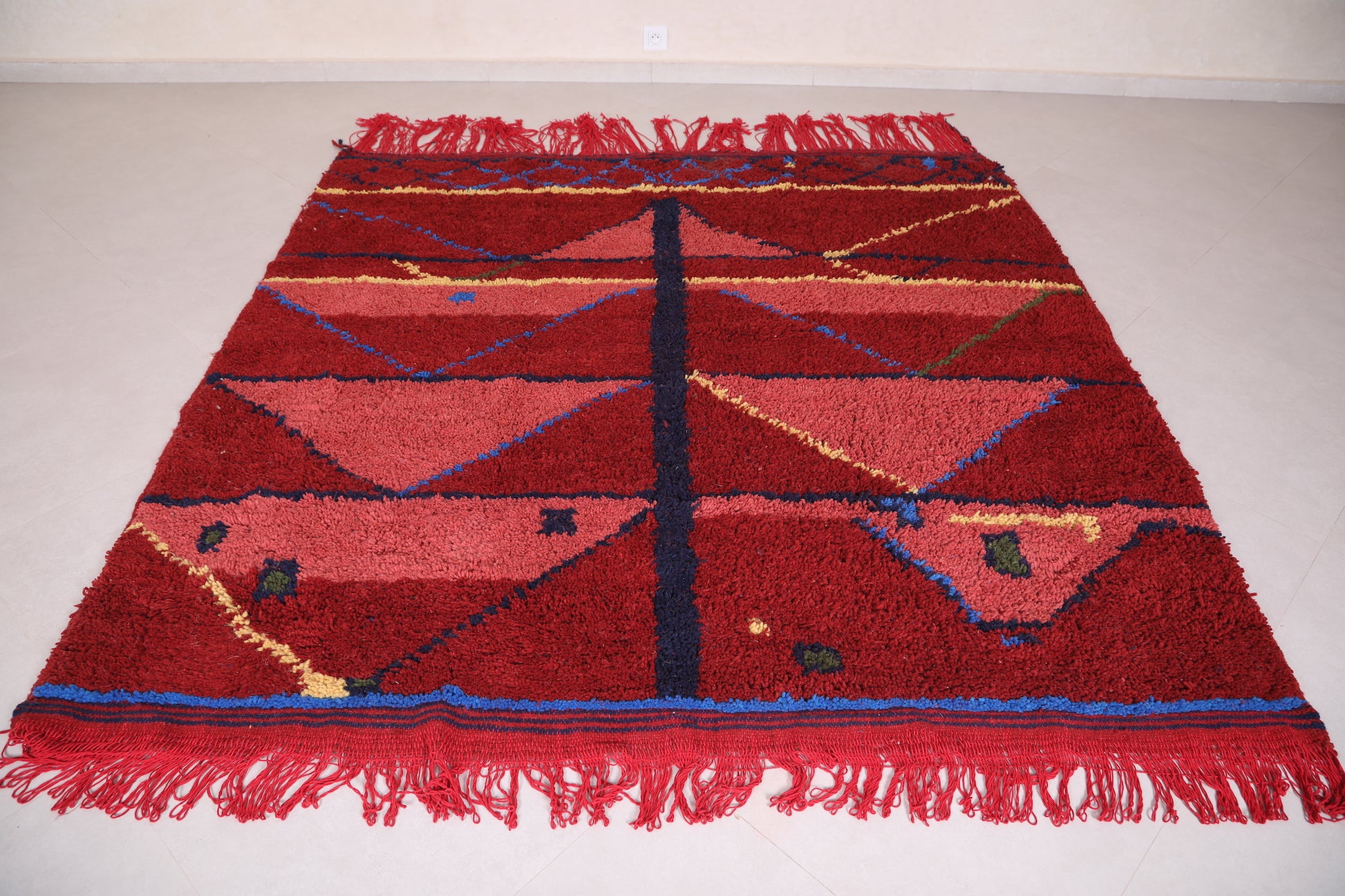 Handmade Moroccan rug - Custom Wool azilal rug