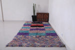 Vintage moroccan handmade berber runner rug 4 FT X 9.9 FT