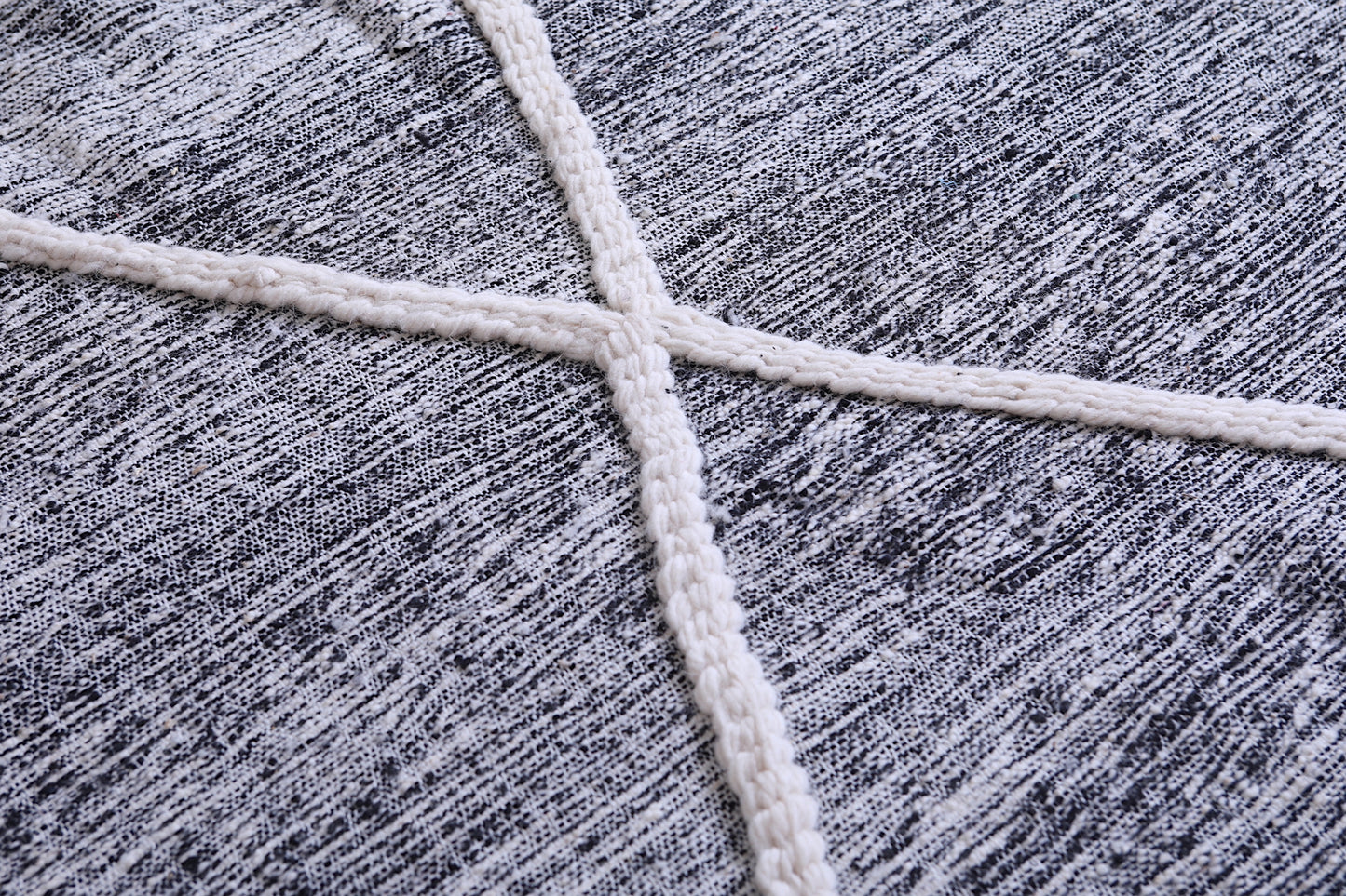 Handmade Gray Moroccan rug - Custom Beni Ourain area rug