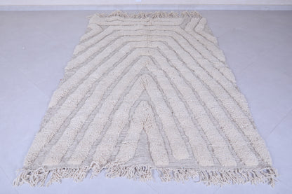 Moroccan handmade berber beni ourain rug 5.2 X 8.2 Feet