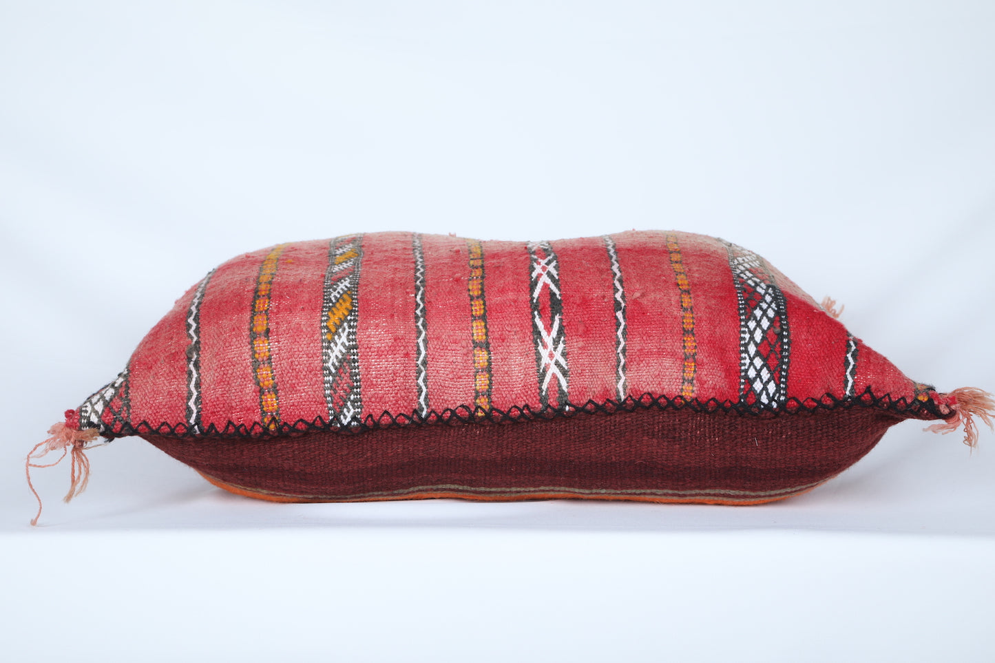 Vintage moroccan kilim pillow 16.9 INCHES X 22.8 INCHES