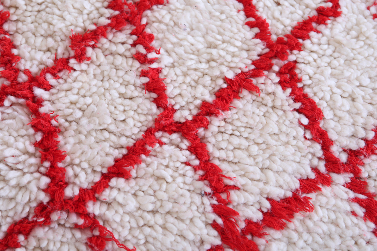 Vintage handmade moroccan runner rug  3.4 FT X 11.7 FT