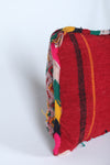 Vintage Moroccan pillow rug 15.7 INCHES X 18.8 INCHES