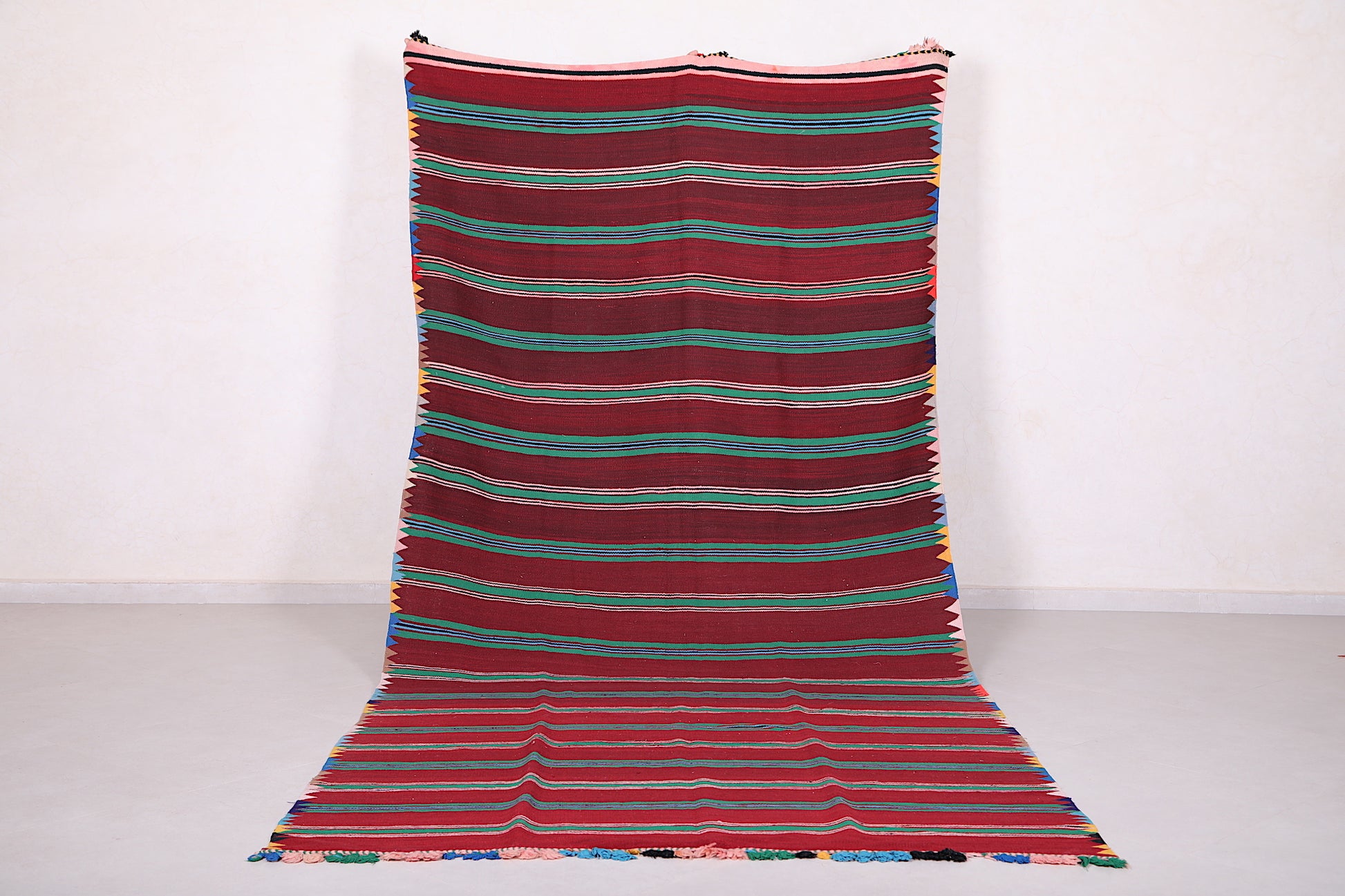Moroccan Striped Kilim Rug 5.1 X 12.3 Feet