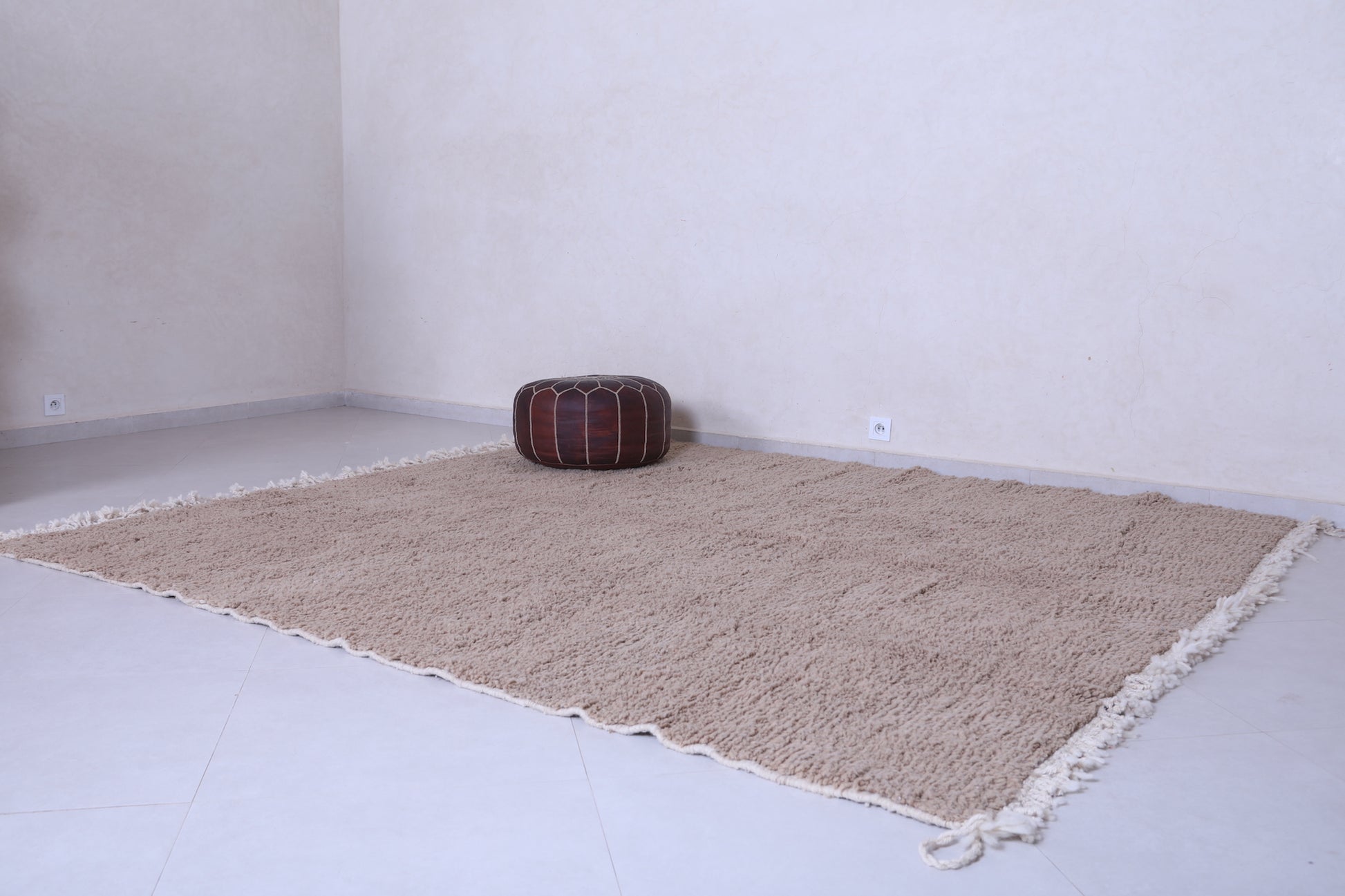 Moroccan area rug - Custom Brown Beni ourain rug