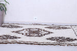 Vintage handmade moroccan berber runner rug 3.6 FT X 6.7 FT
