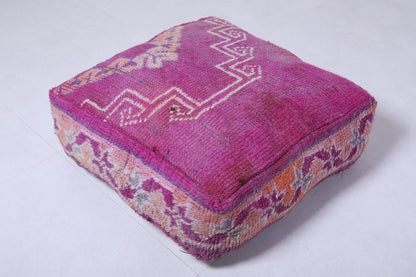 Handmade Moroccan ottoman rug azilal pouf