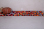 Colorful handmade runner rug 3.4 X 9.3 Feet