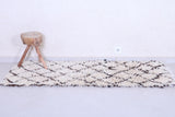 Vintage handmade moroccan berber runner rug 2.4 FT X 5.8 FT