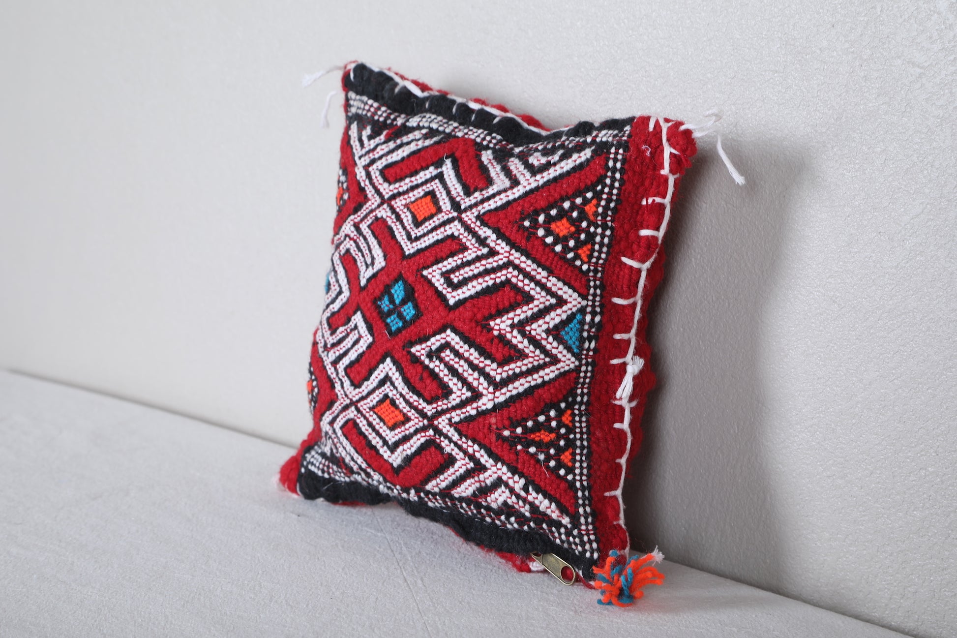 Red pillow kilim 7.8 INCHES X 8.6 INCHES