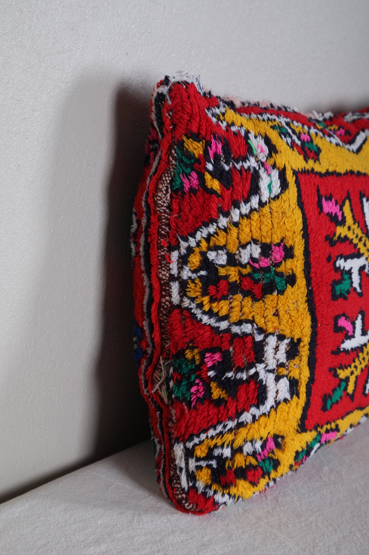 Vintage Berber kilim pillow 11.4 INCHES X 20.8 INCHES