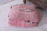 Moroccan berber handmade pnik rug pouf