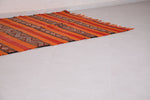 Handwoven Moroccan Hallway kilim rug 4.9 x 11.4 Feet