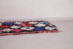 Boucherouite runner rug 2.7 X 7.5 Feet