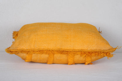 Yellow Blanket Pillow 16.9 INCHES X 18.5 INCHES