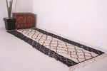 Hallway beni ourain rug 3.5 X 9.3 Feet
