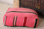 Vintage Moroccan Pink Floor rug pouf