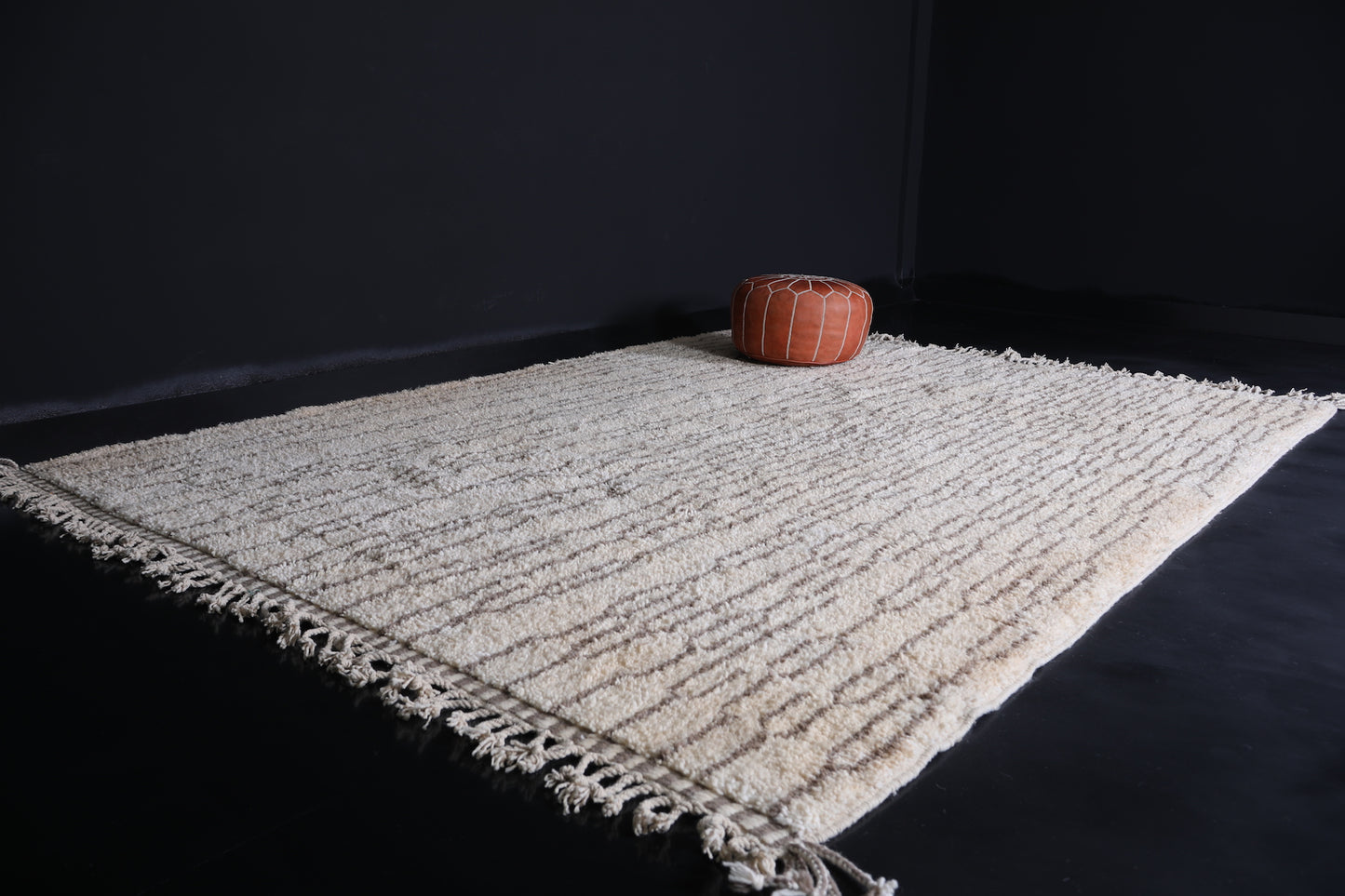 Ivory Moroccan rug -  Contemporary rug - Handmade rug