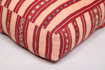 Vintage Moroccan Ottoman handmade rug pouf