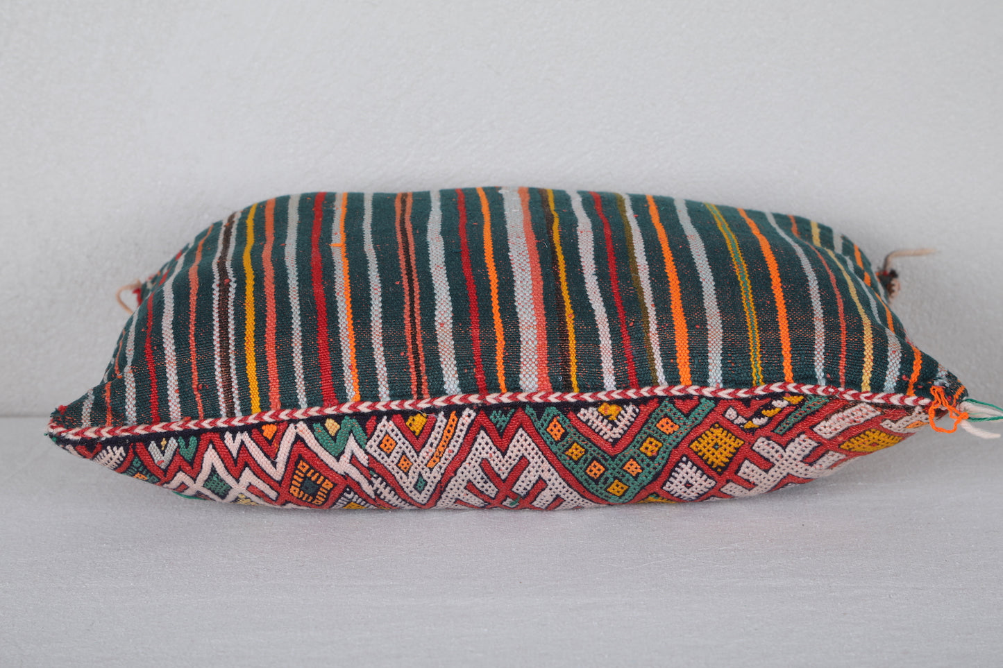 Vintage Moroccan Kilim Pillow 12.5 INCHES X 17.7 INCHES