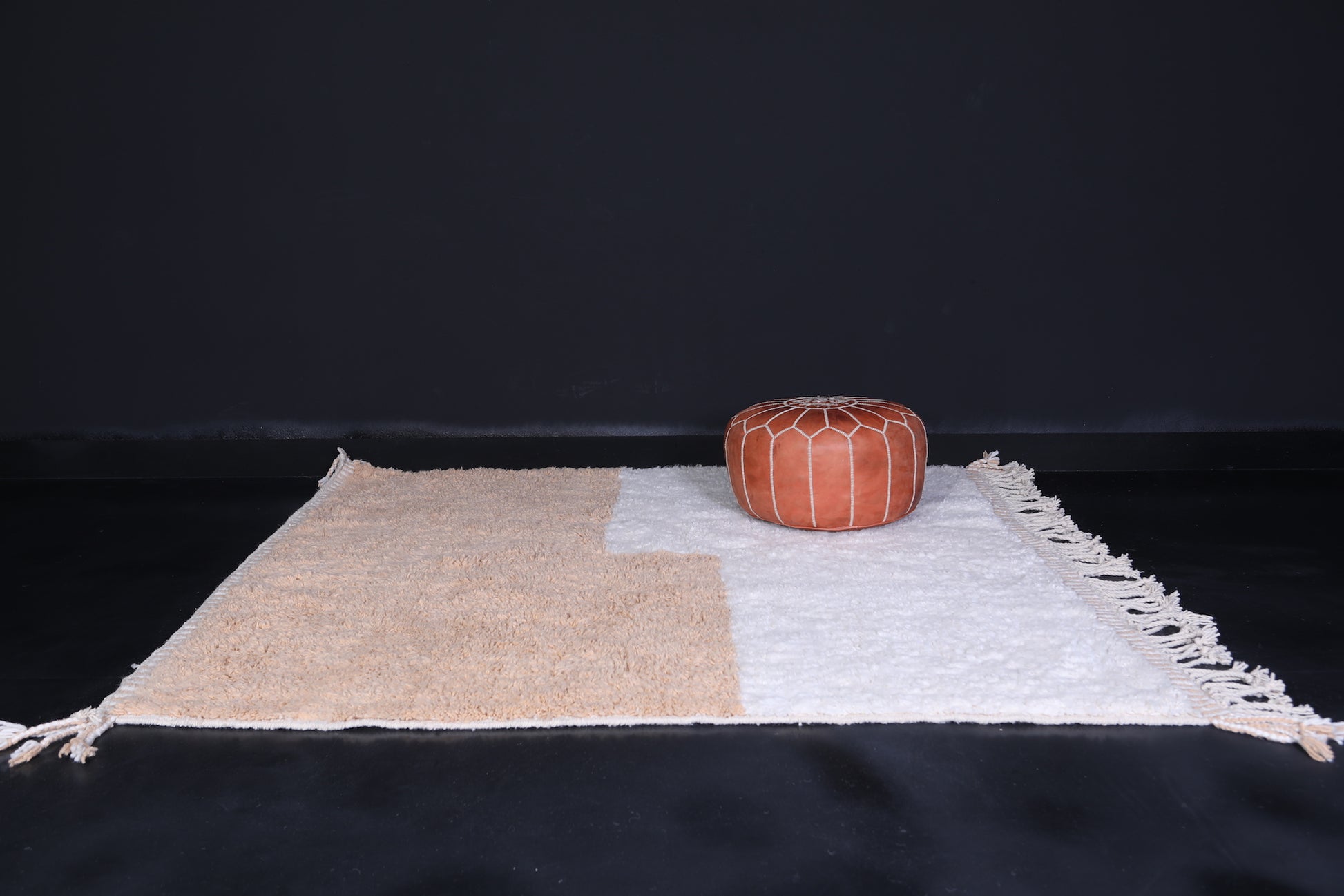 Contemporary Peach rug - Moroccan rug - All wool