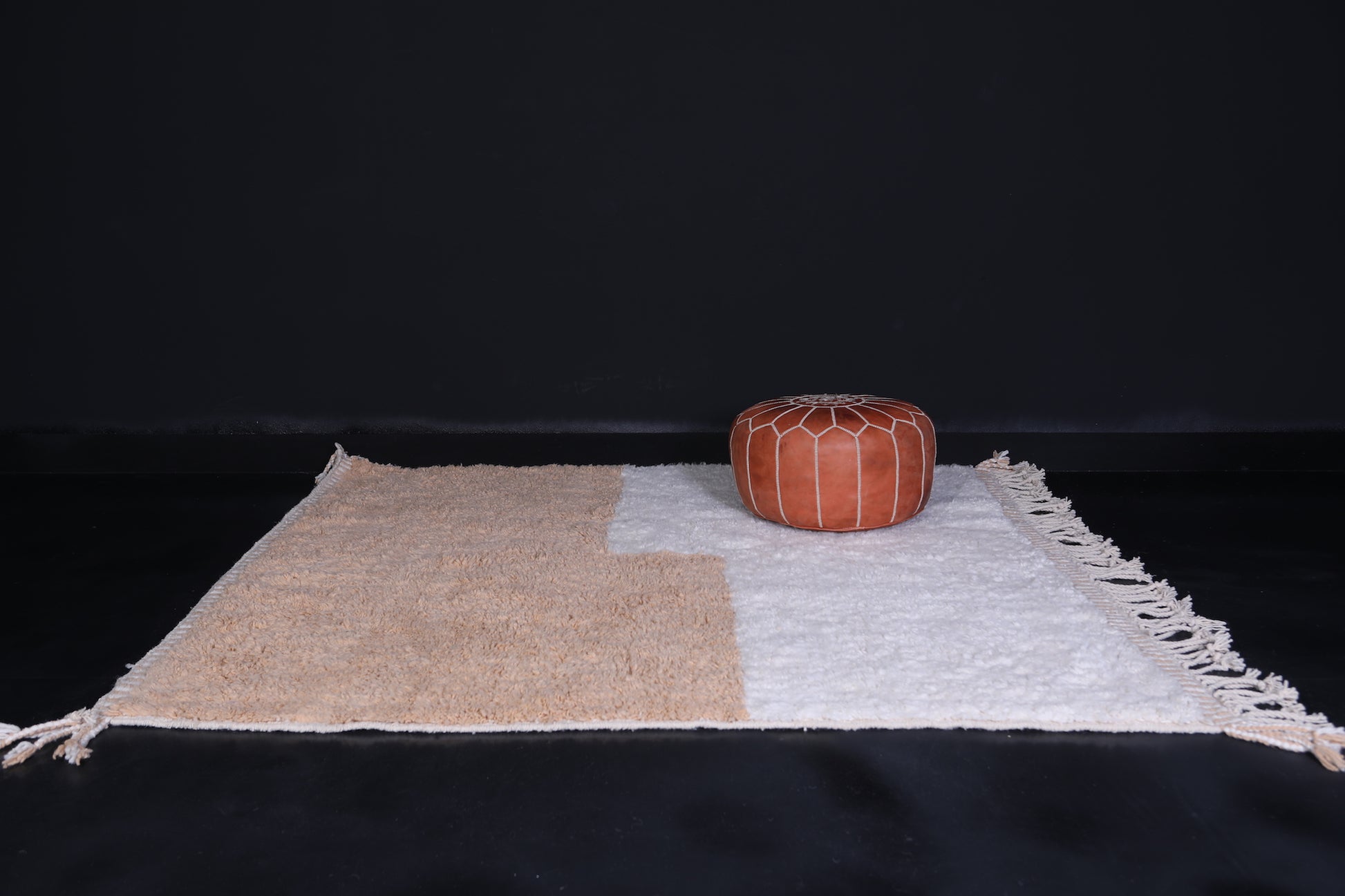 Contemporary Peach rug - Moroccan rug - All wool