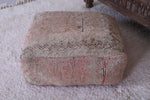 Moroccan ottoman old rug handmade pouf