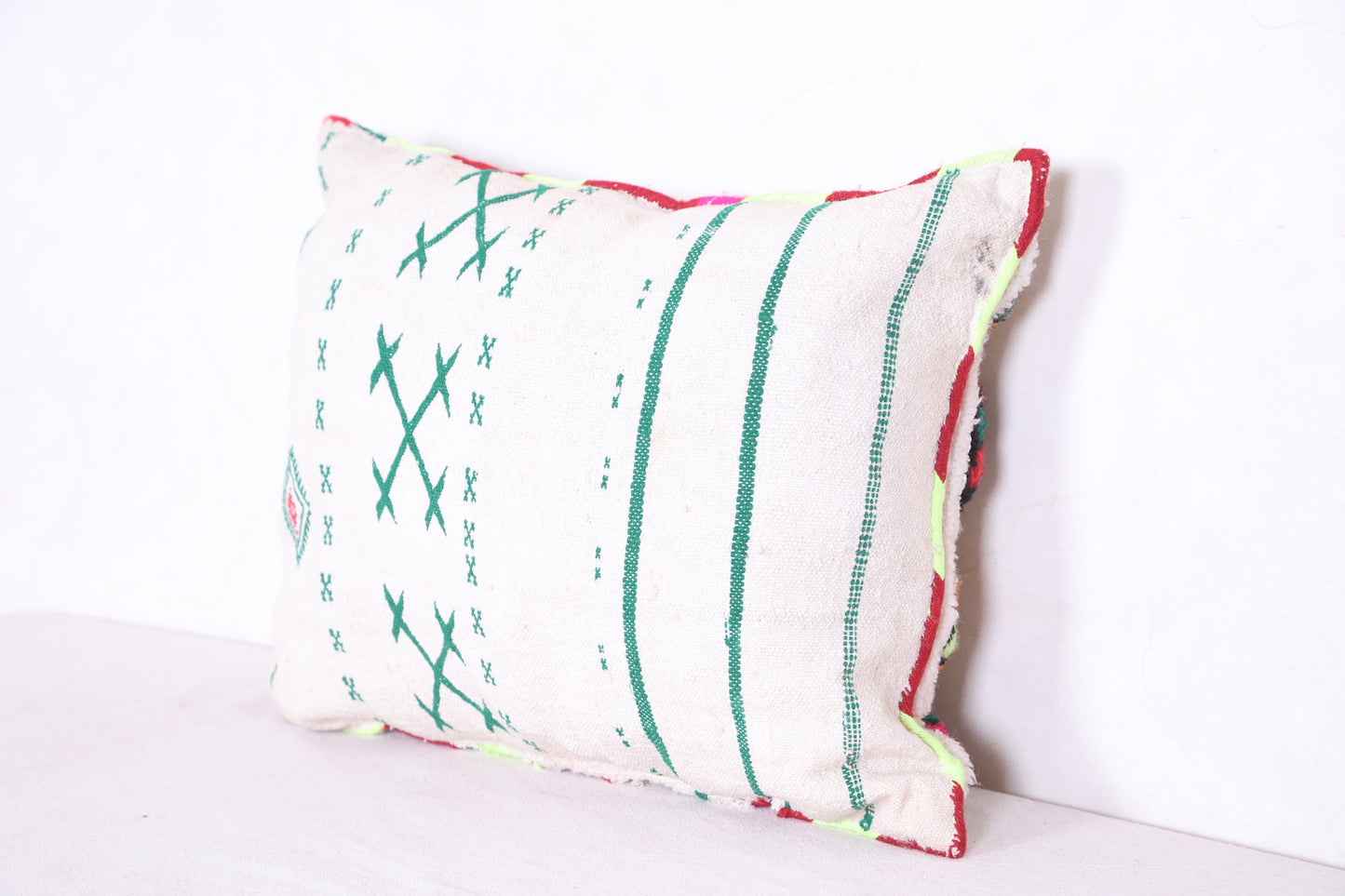 Moroccan handmade kilim pillow 14.9 INCHES X 17.7 INCHES