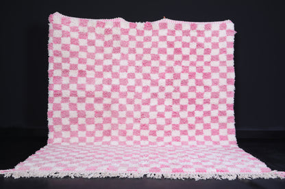 Pink Checkered rug - Moroccan checkered rug - Pink rug