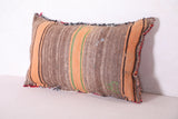 Red Moroccan Kilim Pillow 14.9 INCHES X 24 INCHES