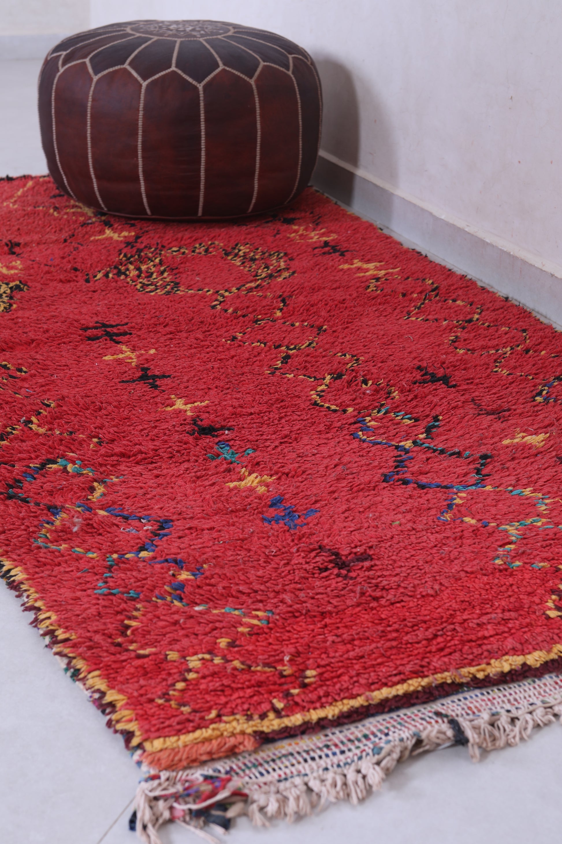 i dag Anerkendelse Centrum Moroccan rug 3.5 X 7 Feet - red tribal rug - moroccan rug