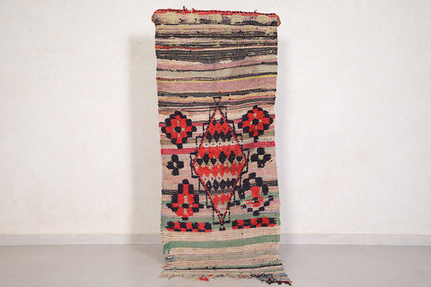 Antique Berber Style Rug 2.3 X 5.6 Feet