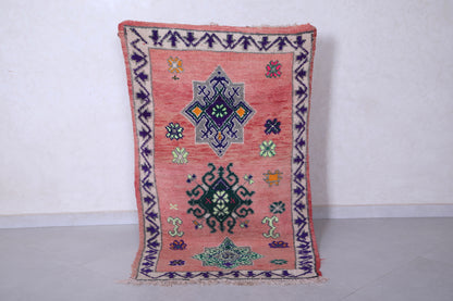 Vintage moroccan rug 3 X 5.3 Feet