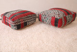 Two handmade Ottoman Berber poufs