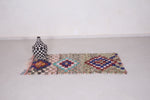 Berber Boucherouite rug 2.7 X 5.5 Feet