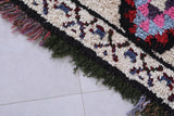 Vintage handmade moroccan berber runner rug  3.6 FT X 6.1 FT