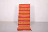 Moroccan Striped Kilim Rug 2.6 x 7.2 Feet