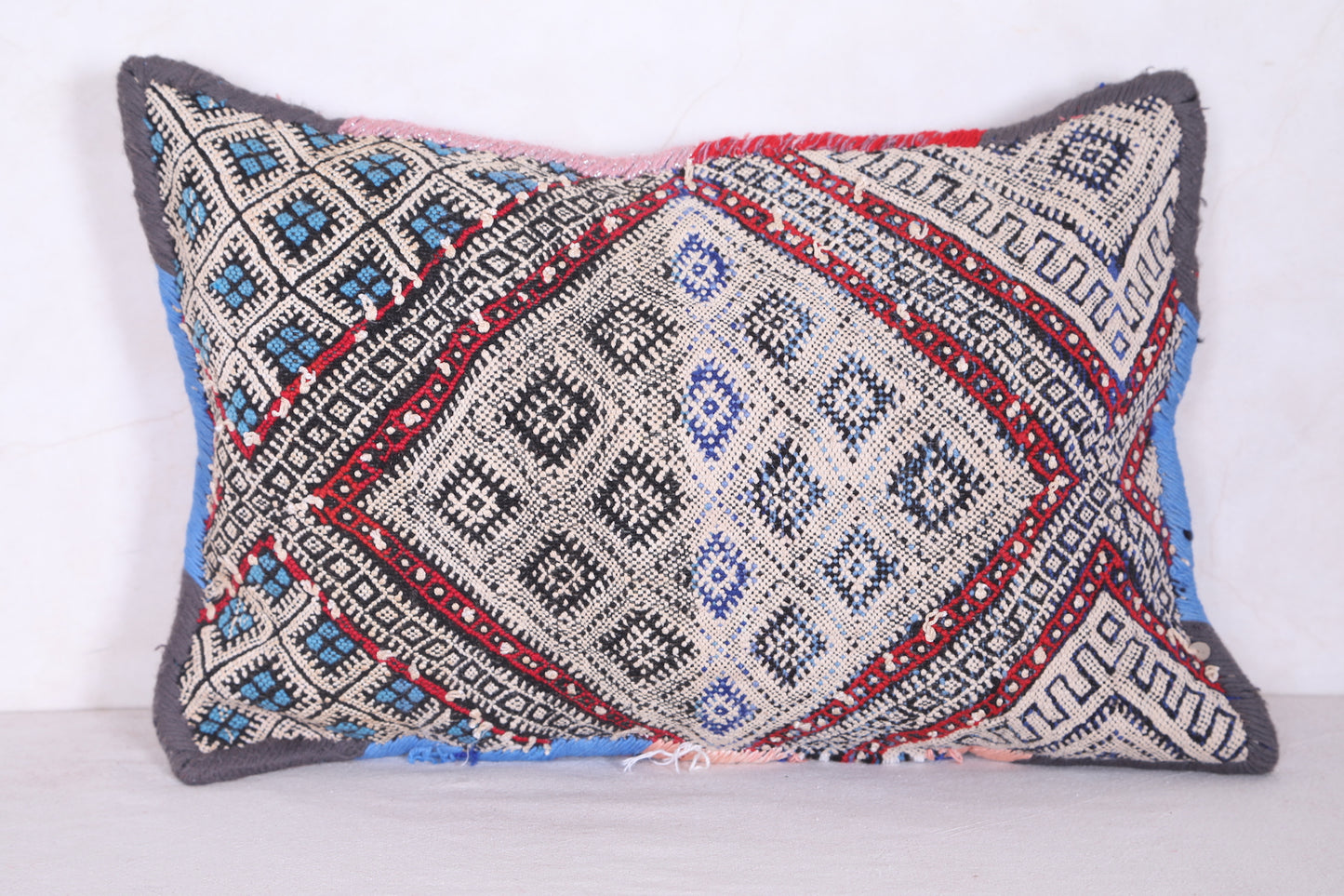 Moroccan handmade kilim pillow 12.9 INCHES X 19.2 INCHES