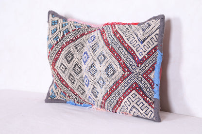 Moroccan handmade kilim pillow 12.9 INCHES X 19.2 INCHES
