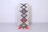Vintage handmade moroccan berber runner rug 1.9 FT X 4.7 FT