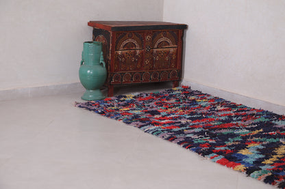 Runner Boucherouite rug 3.3 x 8.6 Feet
