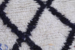Vintage handmade moroccan berber runner rug  4.2 FT X 7.3 FT