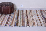 Vintage handmade moroccan berber rug 4.1 FT X 5.4 FT