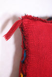 Red Moroccan pillow 17.3 INCHES X 18.5 INCHES