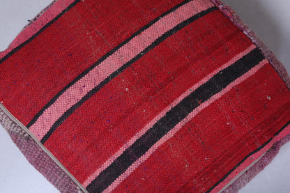 Moroccan handmade berber ottoman azilal rug pouf