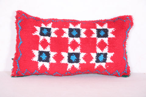 Red Moroccan pillow 11.4 INCHES X 20.4 INCHES