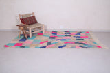 Vintage handmade moroccan berber contemporary rug 4.8 FT X 8.2 FT