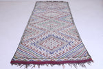 Vintage berber handwoven runner rug 4.1 FT X 9.9 FT