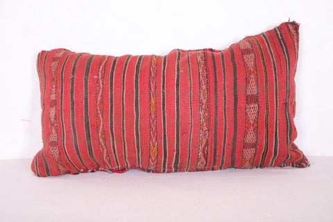 Long red pillow 14.1 INCHES X 26.3 INCHES